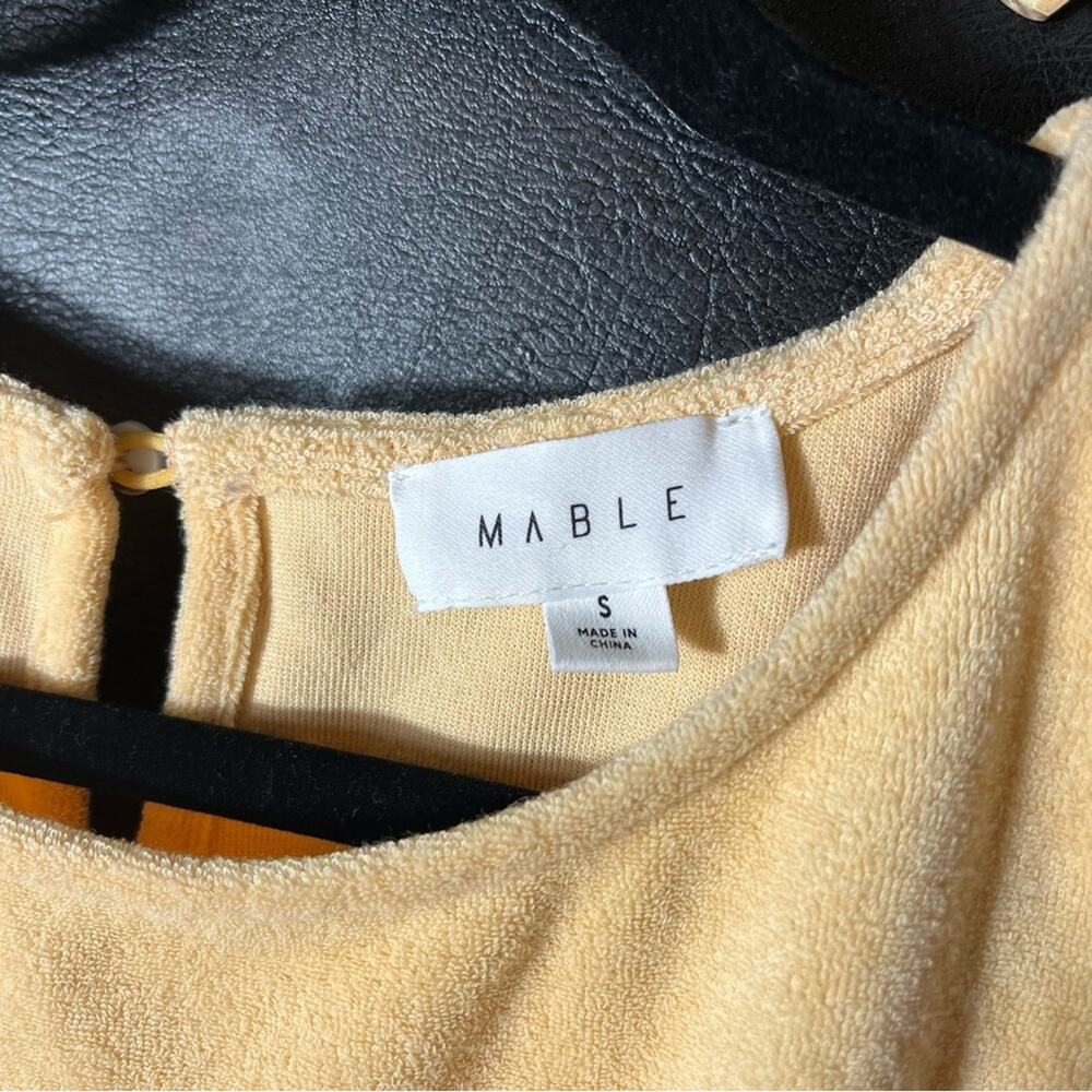 Mable Peach Terry‎ Cloth Crop Tank Top Size Small - Picture 6 of 8